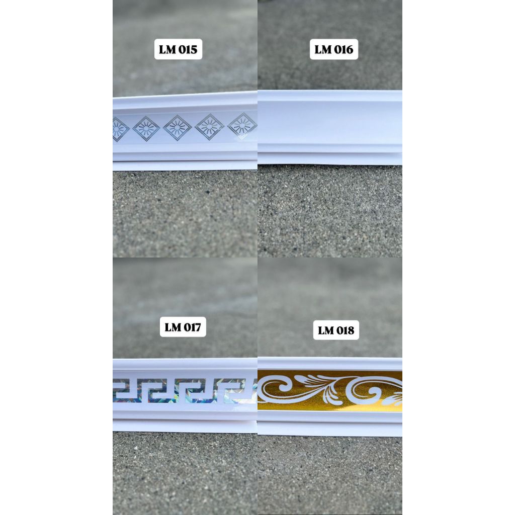 Lis plafon pvc lebar 6cm panjang 2meter
