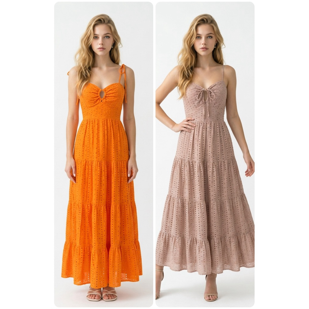 Longdress Tali / Pantai /Polos / Dress pantai / casual
