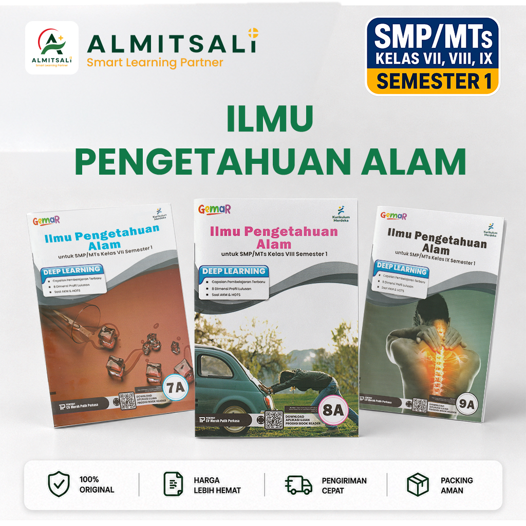 Buku Ilmu Pengetahuan Alam (IPA) SMP/ MTs Kelas 7 8 9 Semester 1 Kurikulum Merdeka - Gemar Berbasis 