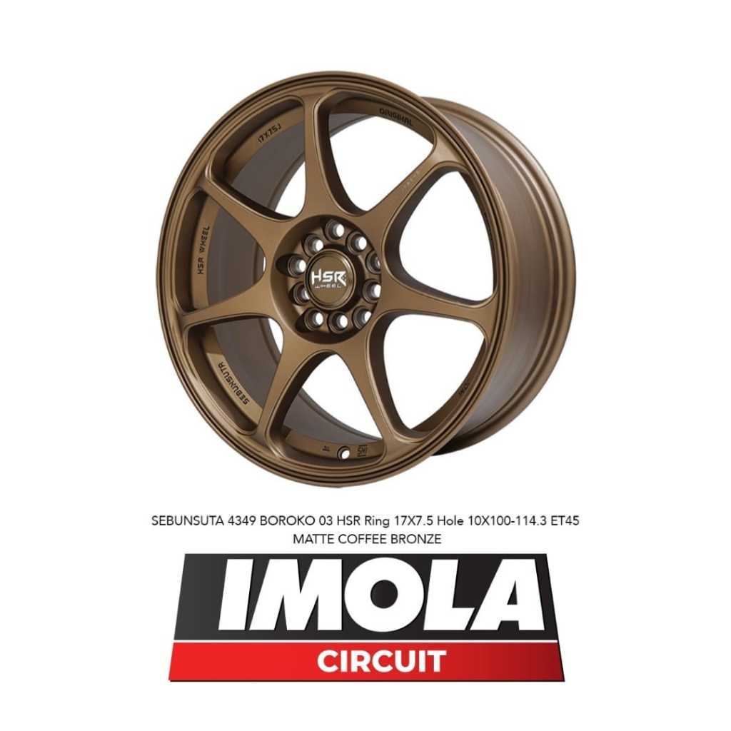 Jual Velg Mobil Racing Jari Jari ring 17 HSR Sebunsuta buat HRV BRV Camry DLL