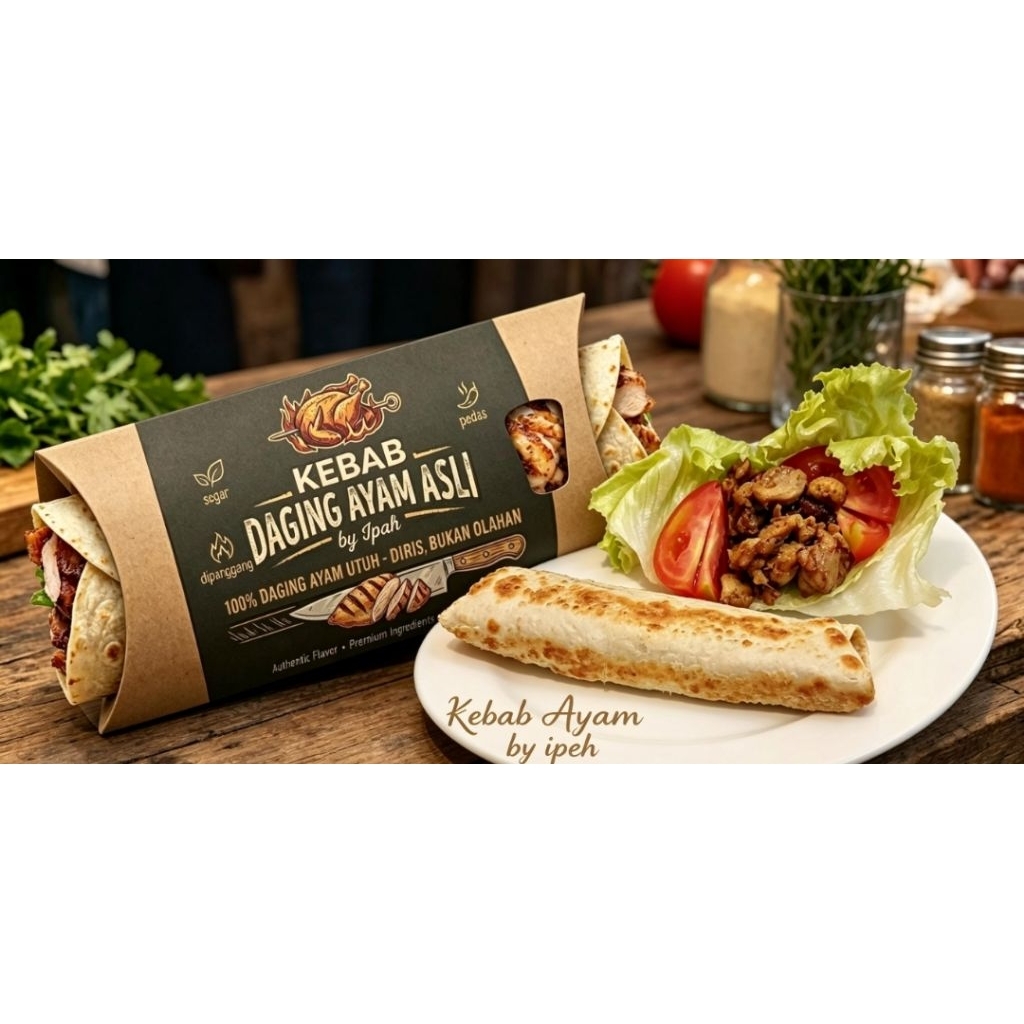 KEBAB DAGING AYAM ASLI BY IPAH