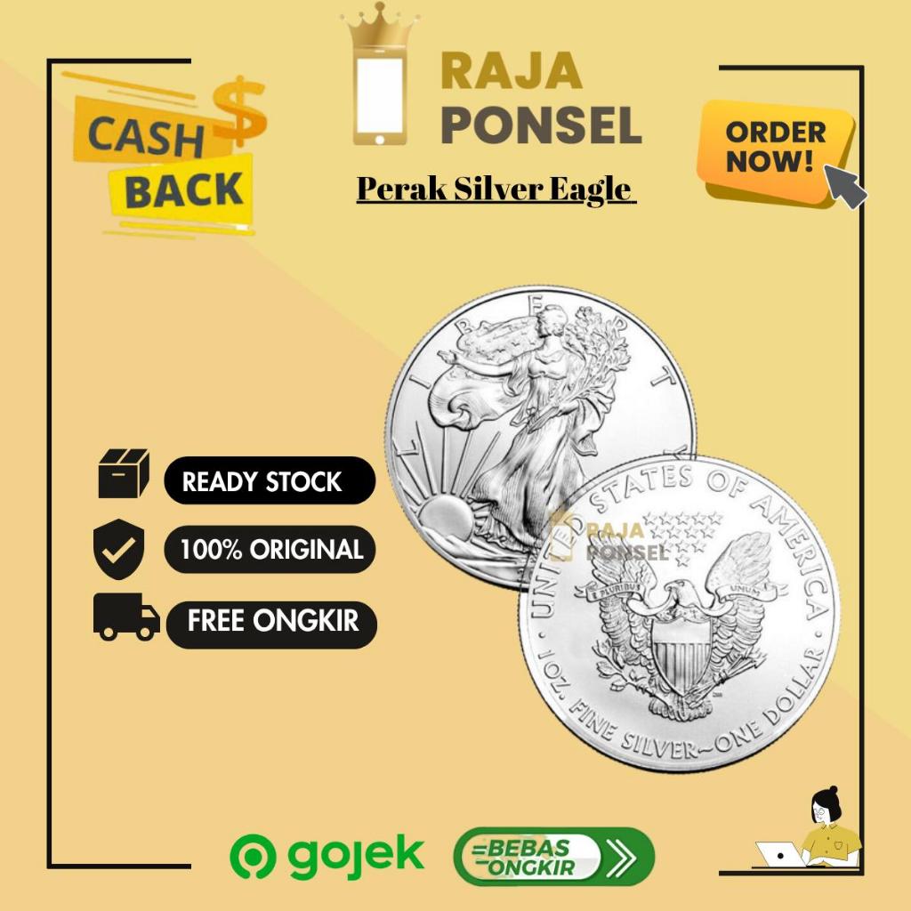 Koin Perak Silver Eagle 1 oz coin murni gram not antam nadir dirham