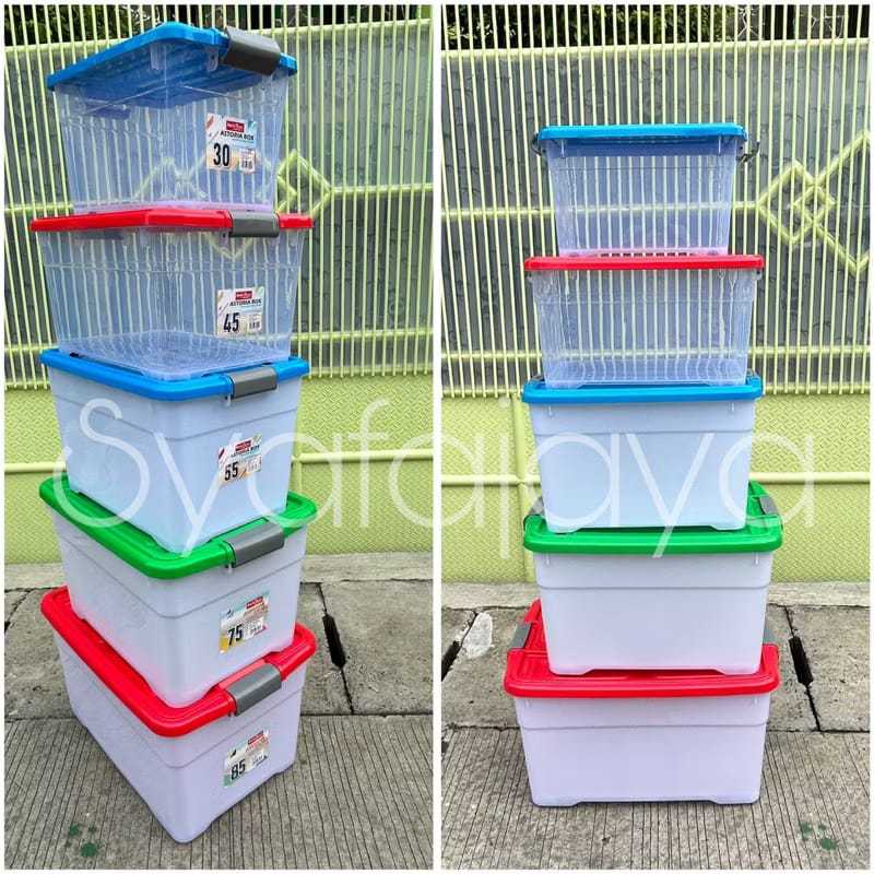 BASIC HOME LION STAR Container Box Roda 30 45 55 75 85 Liter Astoria Box Container Multifingsi