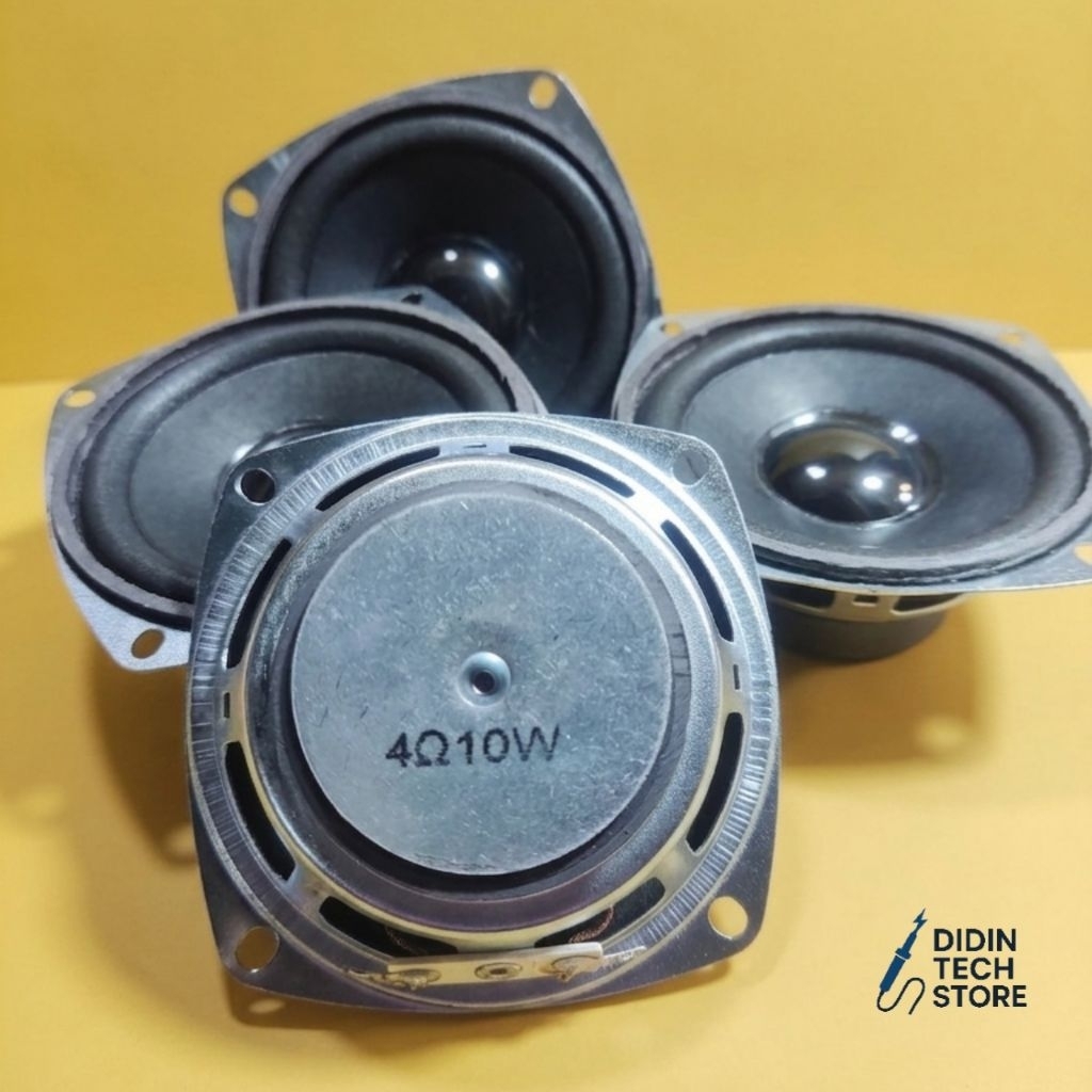 Speaker Mini 3 Inch Subwoofer 10 Watt – Suara Jernih Bass Mantap Cocok Portable Speaker, DIY Audio, 
