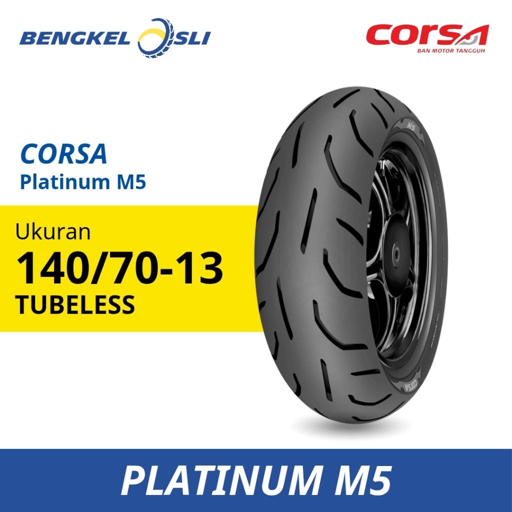 Ban Motor CORSA Platinum M5 Ring 13 140/70-13 Tubeless (TL)