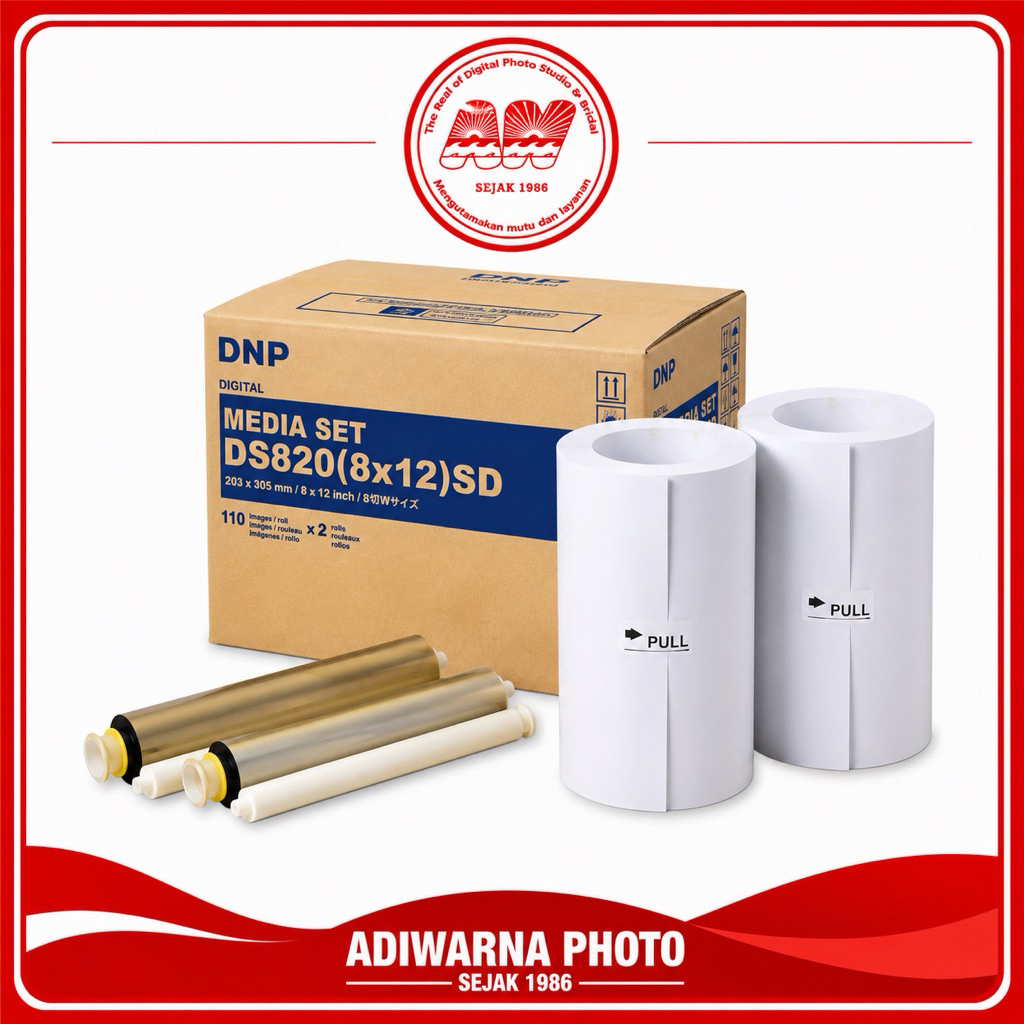 DNP Media Set DS820 - 1 Roll (8x12 inch) SD
