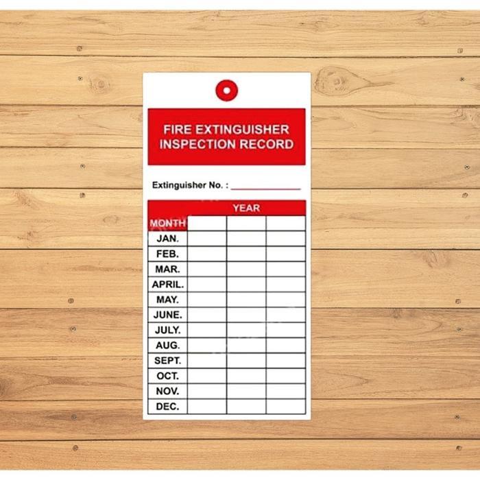 Kartu Checklist Ceklis Log Pemeriksaan/ Pemeliharaan APAR Uk. 7,5 x 15 CM