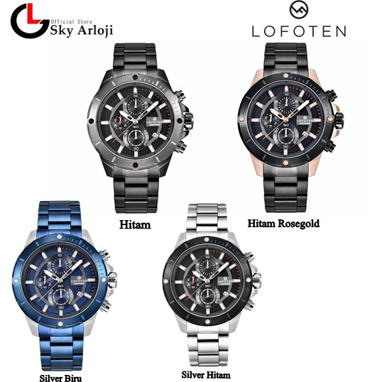 LOFOTEN 6509 Jam Tangan Pria Chronograph Sapphire Glass
