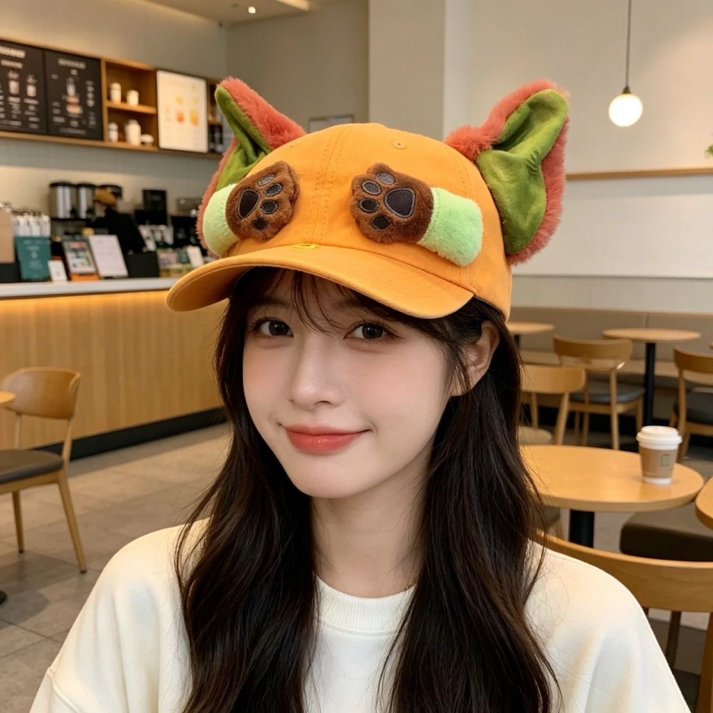 [PREORDER] Topi Baseball Kartun Zootopia – Couple Cap Cute dengan Telinga