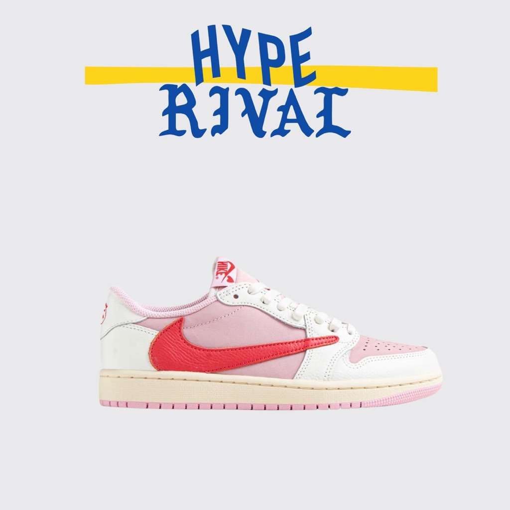 Nike Air Jordan 1 Low x Travis Scott Tropical Pink (100% Original)