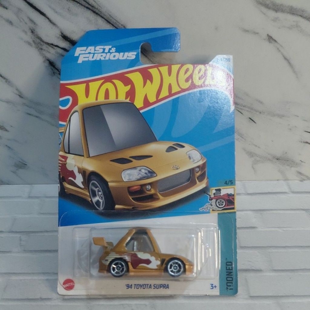 Hot wheels 94 TOYOTA SUPRA oren orginal mettal