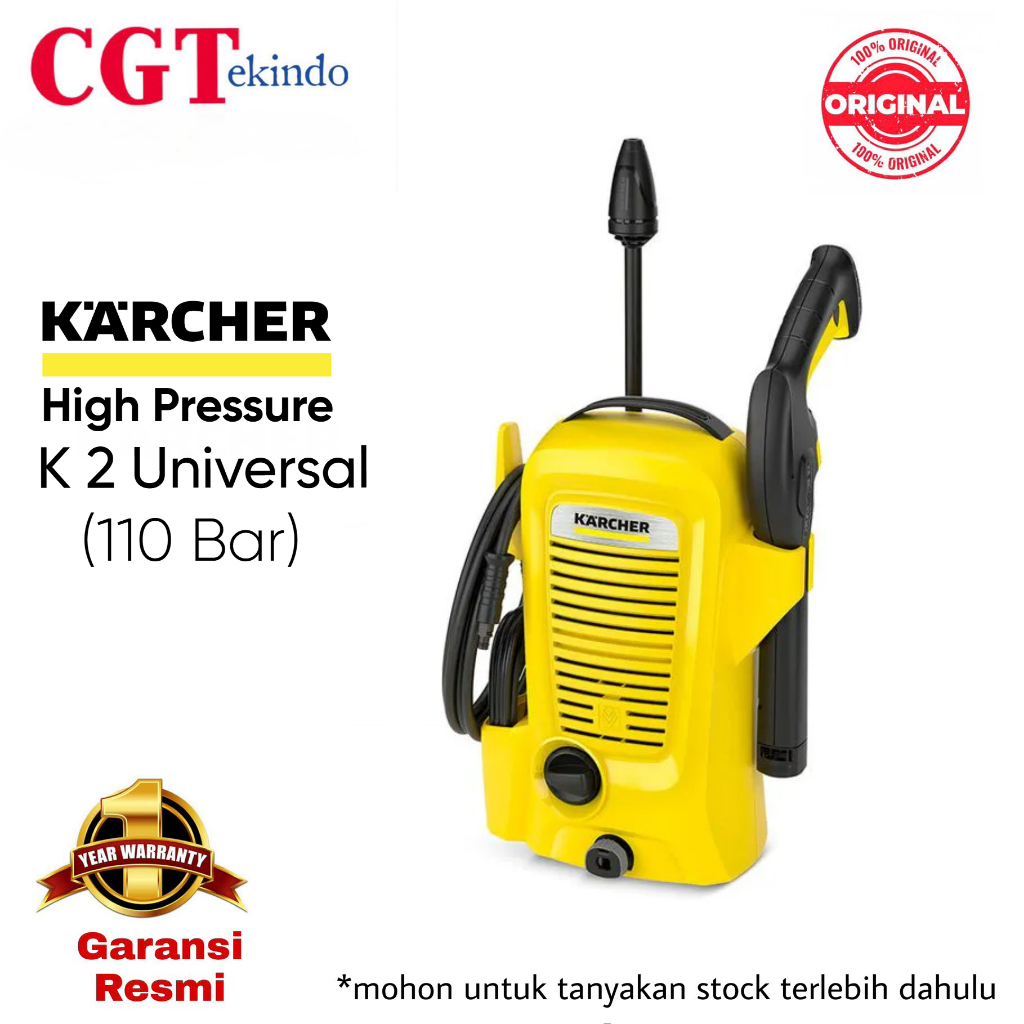 Mesin Cuci Mobil Karcher K 2 Universal Edition - High Pressure Cleaner 110 Bar - Ringan & Praktis - 