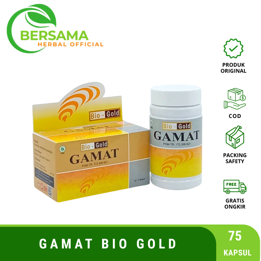Kapsul Gamat Bio Gold 75 Kapsul | Kapsul Gamat Ekstrak Ikan Teripang | Gamat Emas
