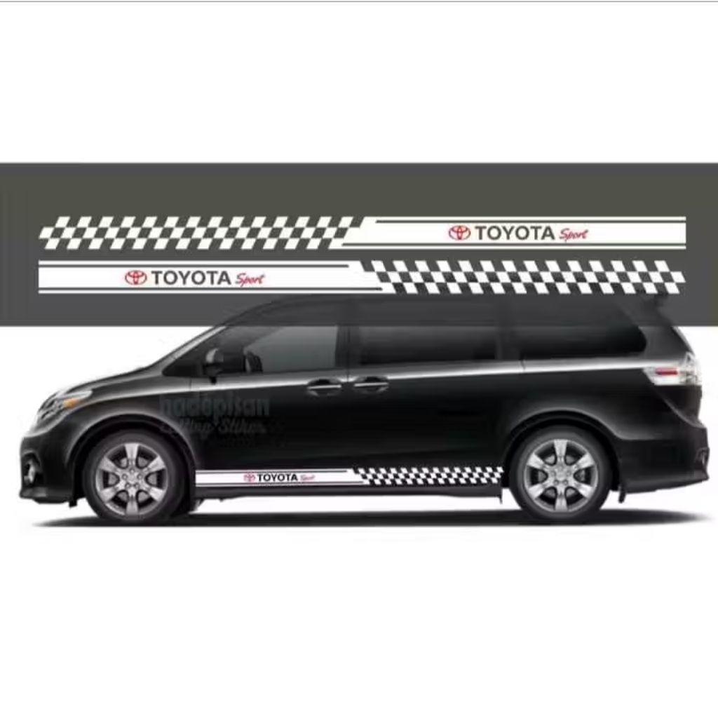 Sticker mobil Toyota avanza agya dll stiker list minimalist variasi mobil toyota keren tahan lama