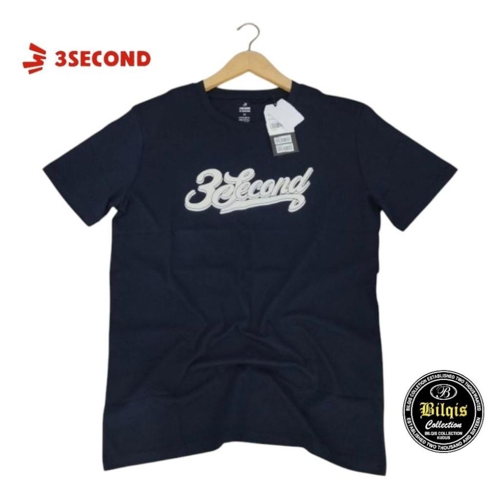 kaos 3second pria original