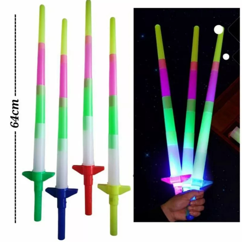 LS Pedang Naruto LED Stick Mainan Lightsaber Panjang Pendek Lampu Star War Sword
