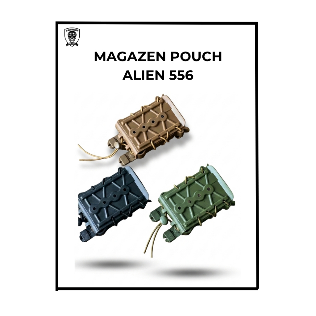 MAGAZEN POUCH TACTICAL ALIEN 556 - BLACK WARRIOR TACTICAL