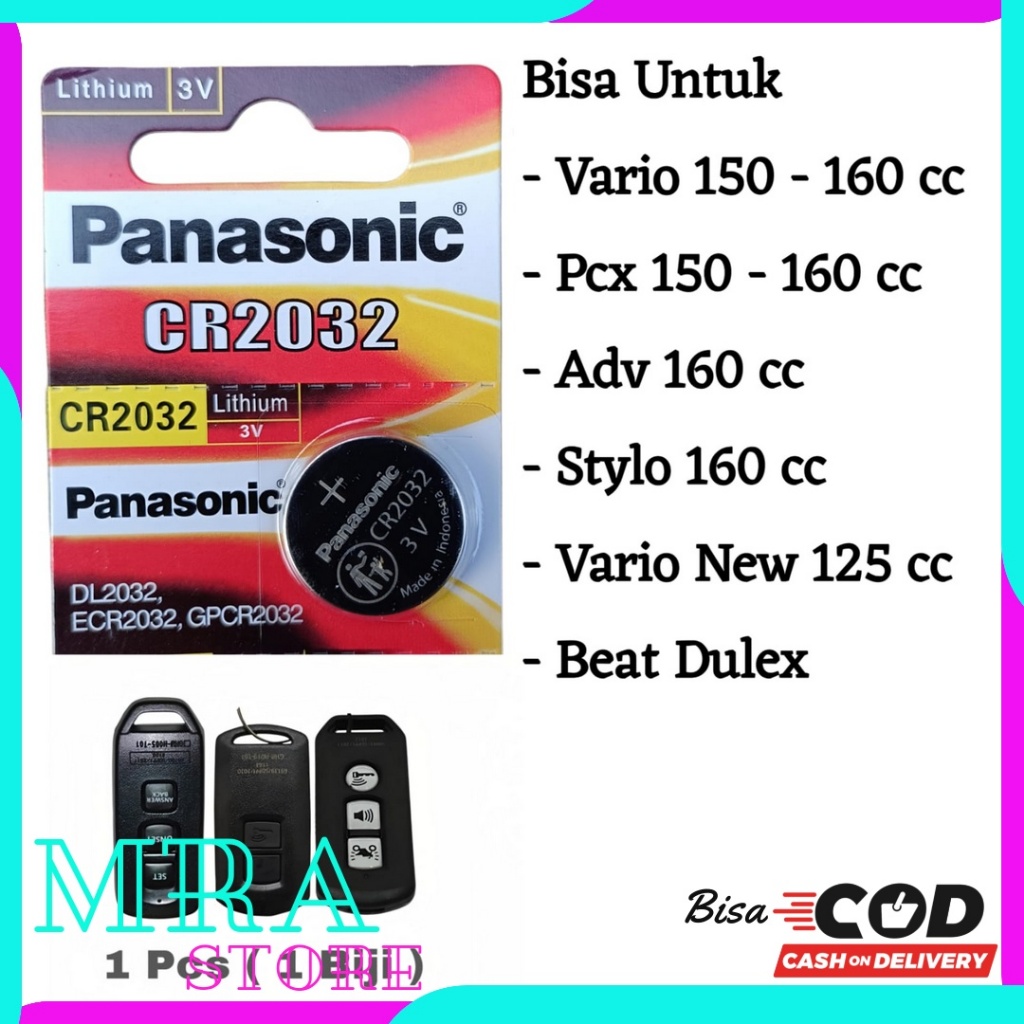 Baterai batre remot motor Honda PCX 150 160 batu baterai remot keyless