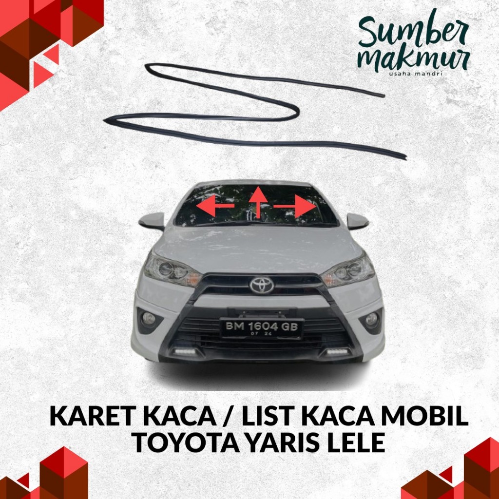 KARET KACA DEPAN MOBIL TOYOTA YARIS LELE