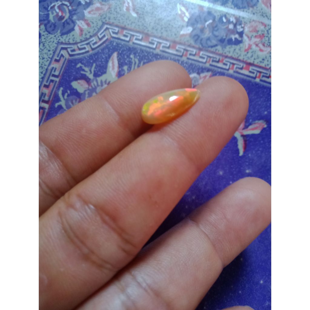 Natural Opal kalimaya lostone tetes air teh susu