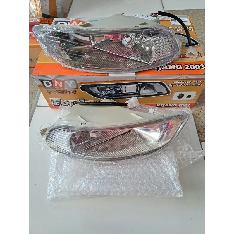 Lampu Bemper Foglamp Kiri Kanan Kijang kapsul Efi 2003/2004 + Bohlam MobilLampu Sepasang Kabut/senja
