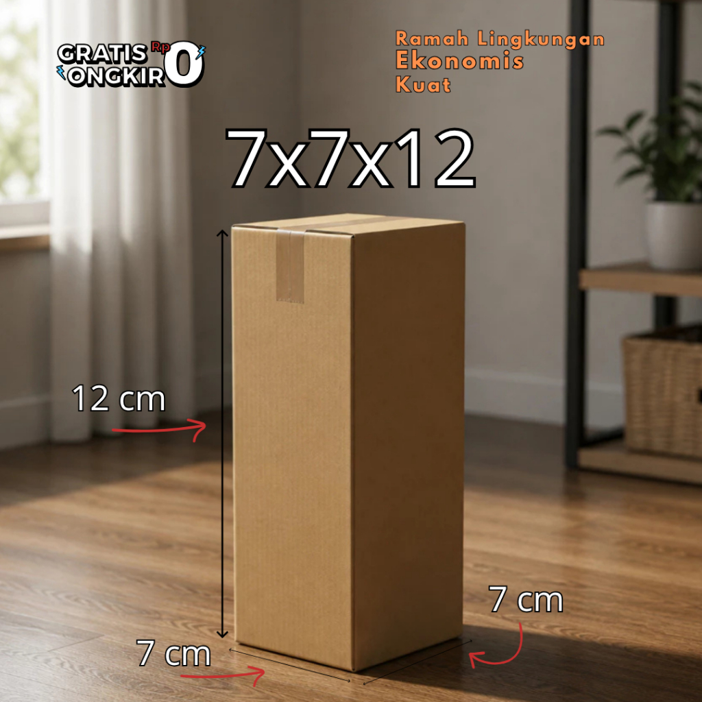 Kardus Packing 7x7x12 Kardus Polos Kardus Packing Kecil Karton Box Packing