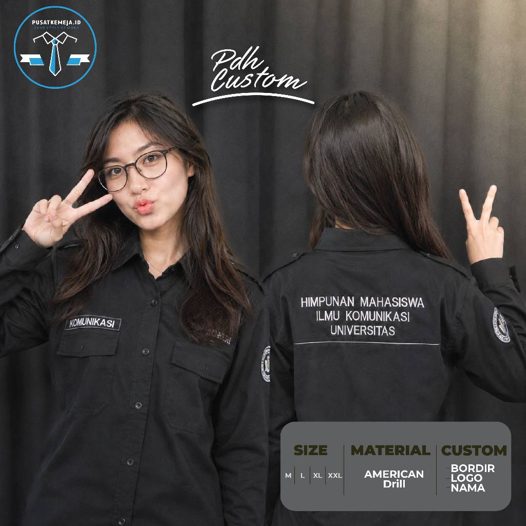 Baju Kemeja Tactical Taktikal PDL PDH Kerja Kantor Komunitas Original Premium Lengan Pendek Material