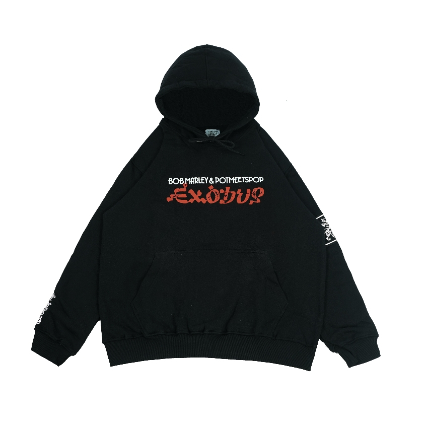 Pot Meets Pop x Bob Marley - Exodus Hoodie Black - Hoodie