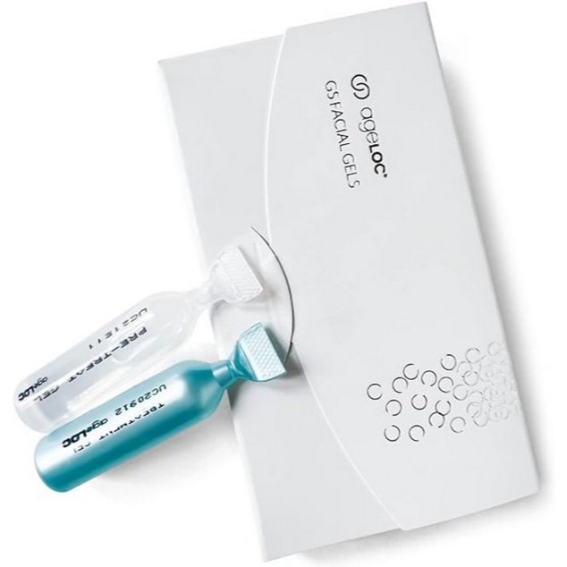 Nu Skin_ ageLOC Galvanic Spa Facial Gels 1 Box 11ml x 4 Psg Original BPOM Membantu menyamarkan garis