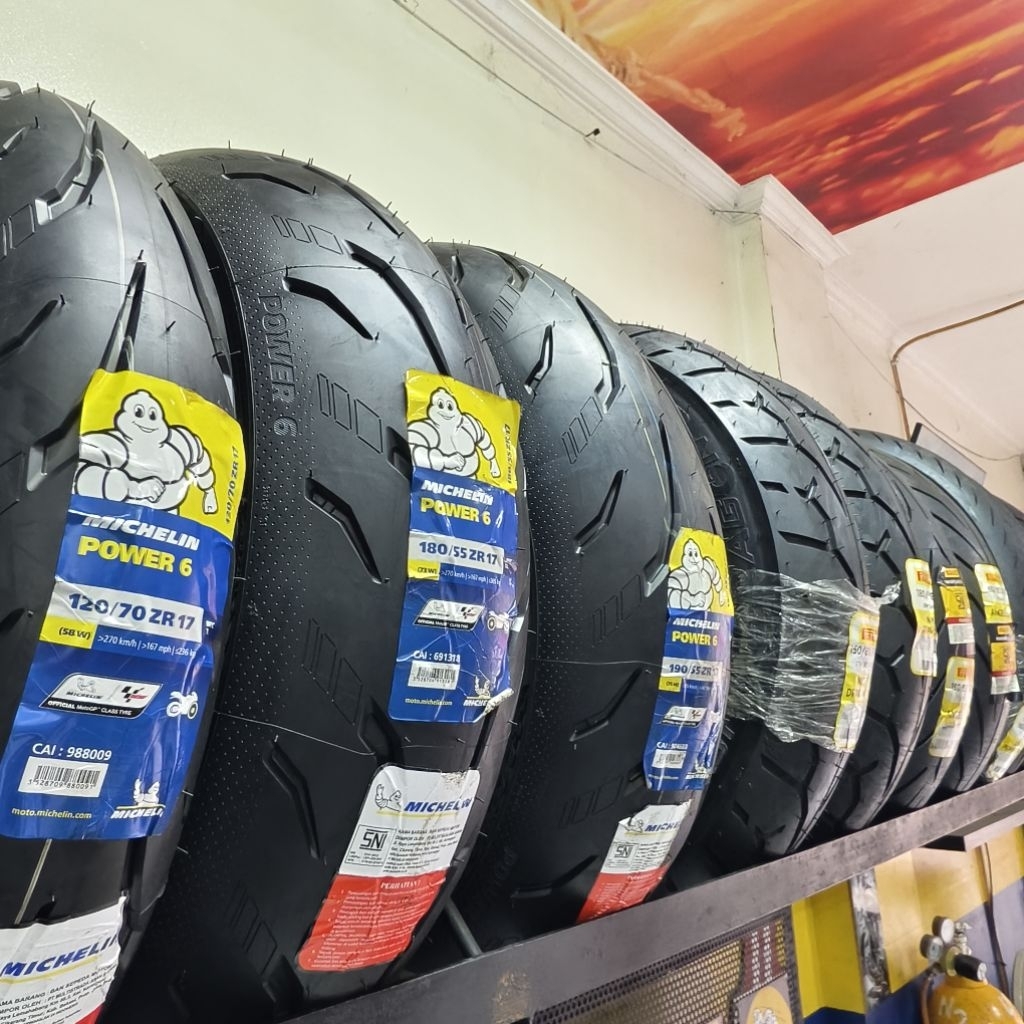 Michelin Power 6 120/70.17 180/55.17 190/50.17 190/55.17 200/55.17. Ban sport dan sport touring