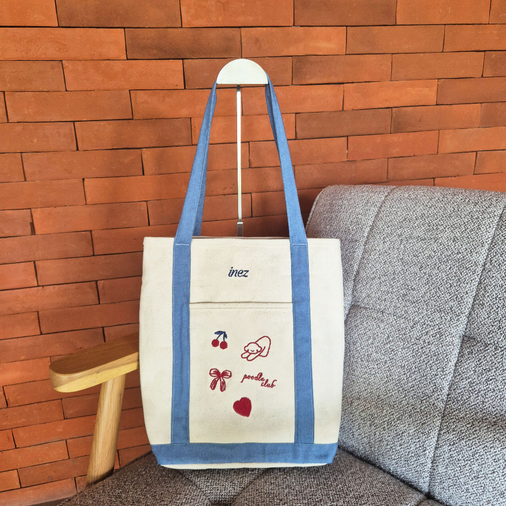 [PO] Embroidery Canvas Tote Bag - Custom Bordir