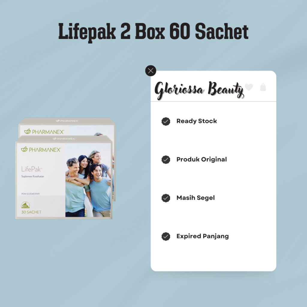 Lifepack 2 Box 60caps Ed 2027 - Suplemen Life Pak kesehatan