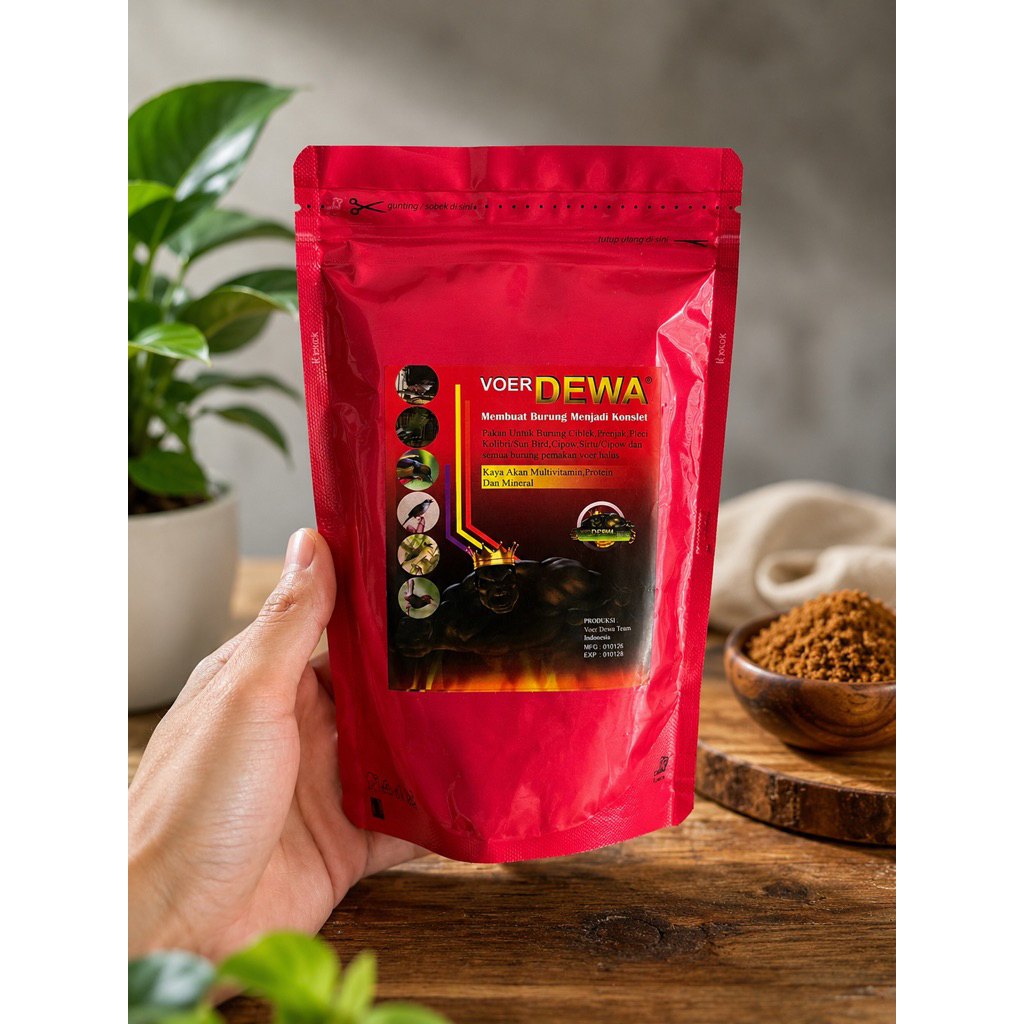 VOER DEWA Premium 150gr Pakan Burung Ciblek Pleci Prenjak Voer Halus