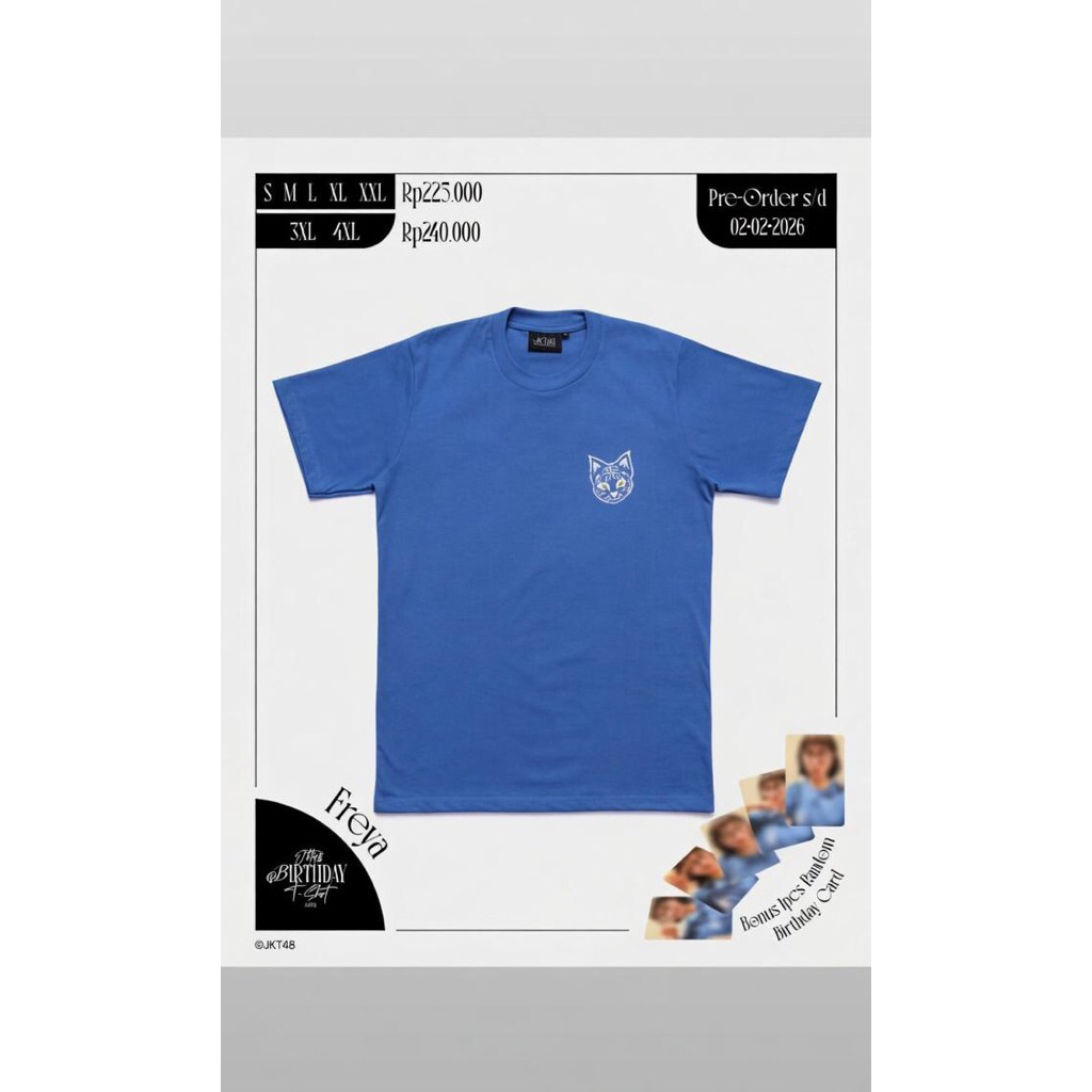 JKT 48 Birthday T-shirt Freya jaya wardana 2026-S
