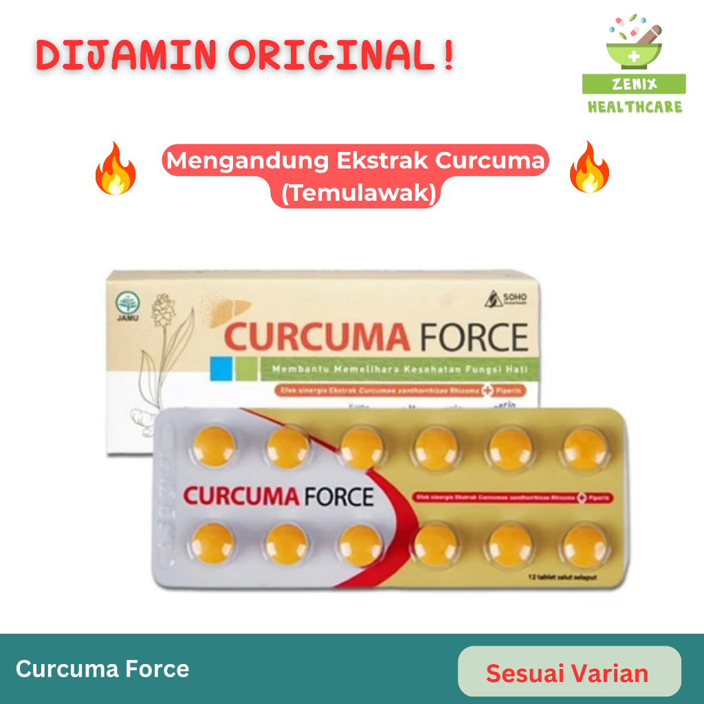 Curcuma Force | Vitamin Temulawak | Nafsu Makan & Daya Tahan