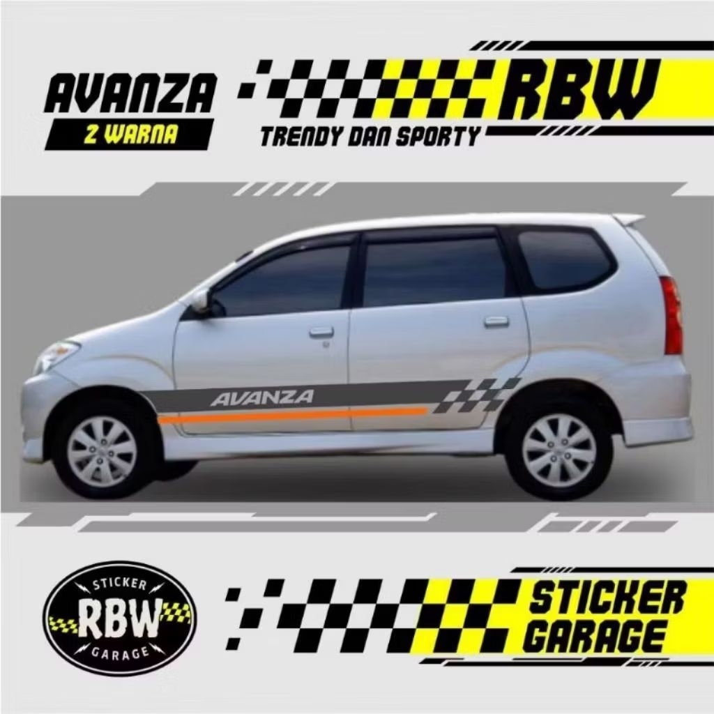 Sticker mobil Avanza Xenia sticker list universal mobil avanza stiker mobil Avanza keren tahan lama