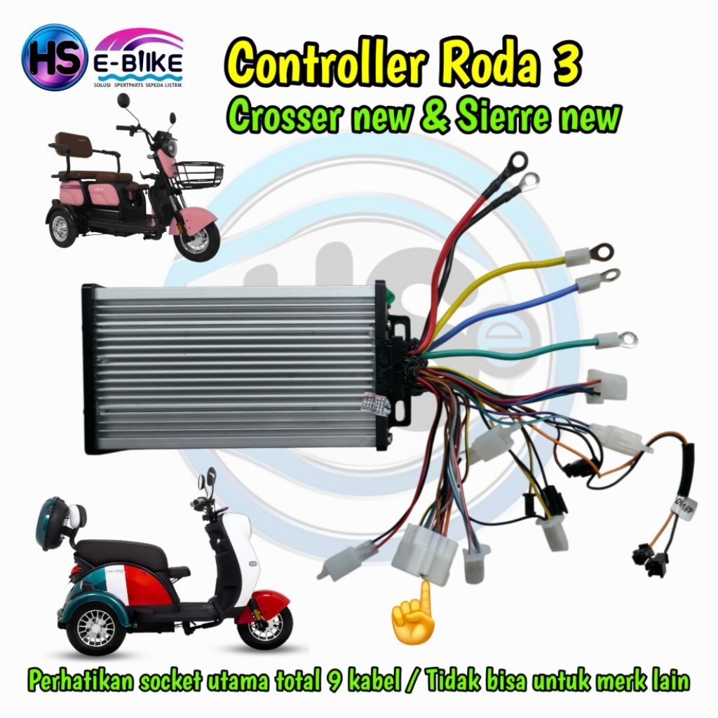 Controller Sepeda Listrik Roda 3 Exotic / Pacific  New