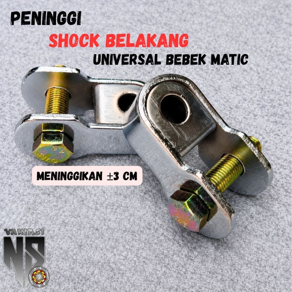 Peninggi Shock Belakang Motor Bebek Matic Sambungan Shock Belakang Anting Shock Belakang