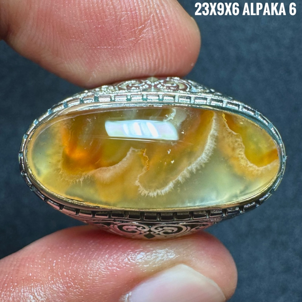 Cincin Batu Akik Natural Lafadz Allah