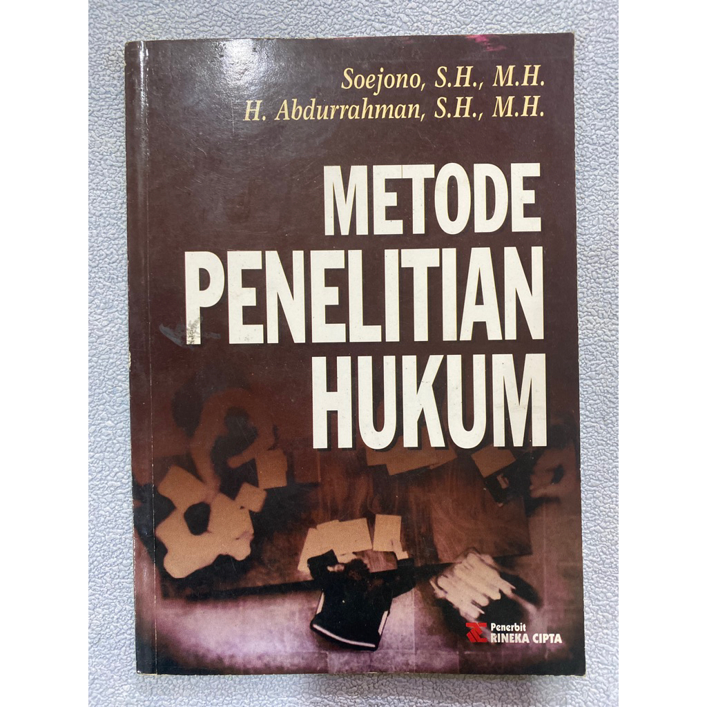 Buku Original METODE PENELITIAN HUKUM - SOEJONO S.H.,M.H.