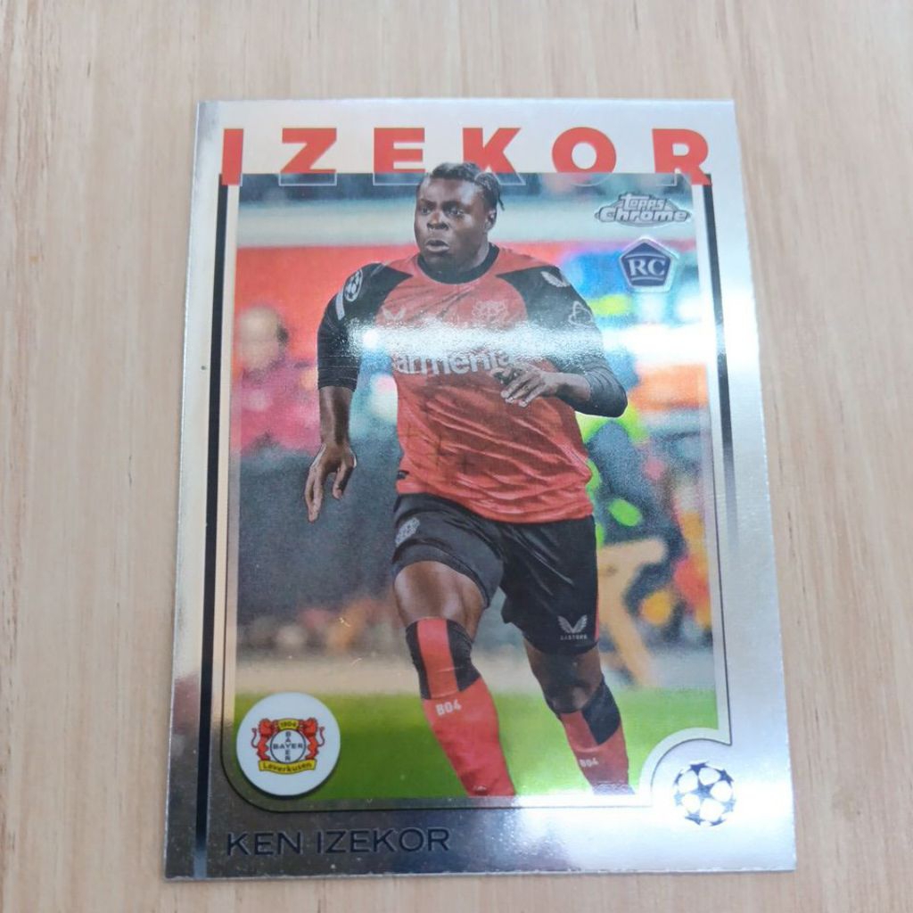 kartu bola topps chrome ucc 2025 Bayer Leverkusen