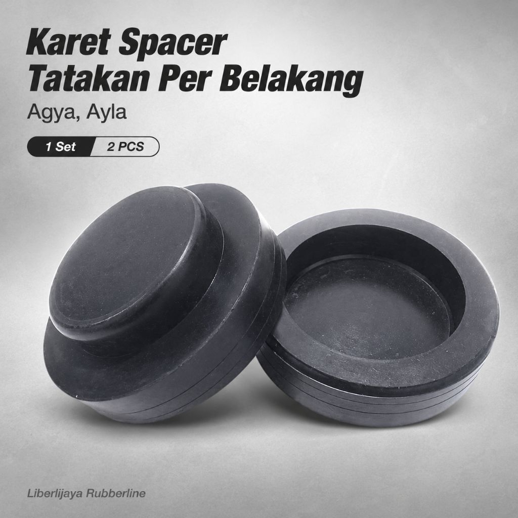 Karet Spacer Tatakan Per Belakang - Agya Ayla - Set 2 PCS