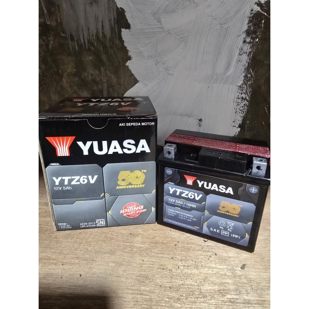 batre baterai aki vario 125 150 160 cb150 Satria FU YTZ6V yuasa