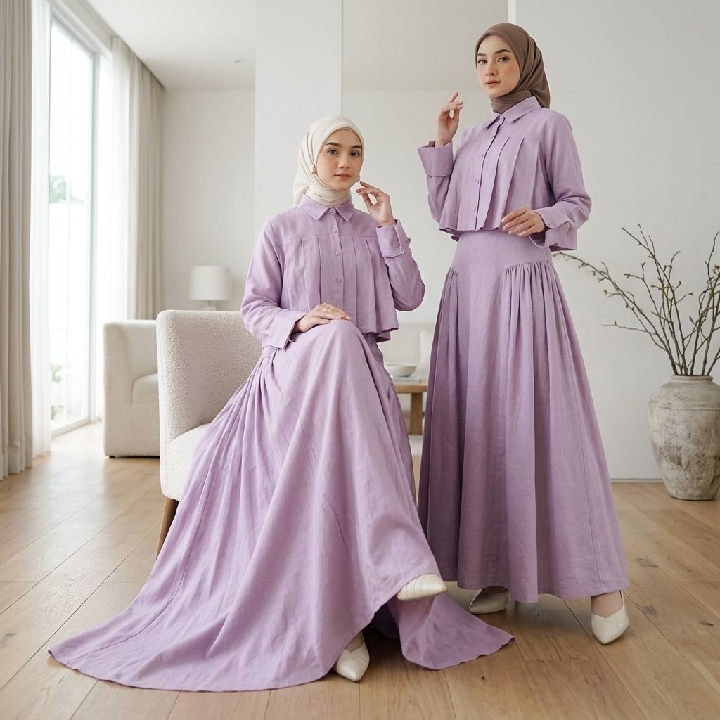 Evelyn Set Rok Premium Cotton Linen