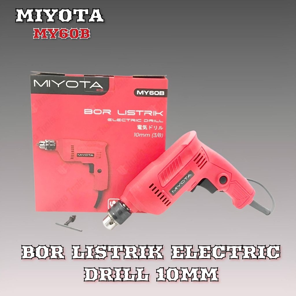ORIGINAL MIYOTA MY60 MODEL MAKTEC MT60 MESIN BOR TANGAN LISTRIK 10 MM ELEKTRIK DRILL BOLAK-BALIK VAR