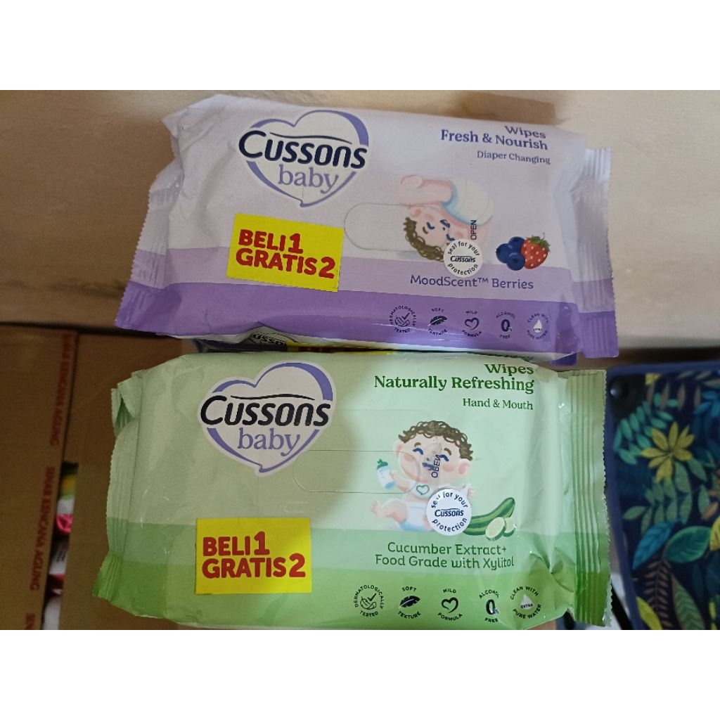 TISU BASAH CUSSONS BELI 1 GRATIS 2 || TISU BASAH CUSSONS 50'S x 3 || TISU BASAH CUSSONS MURAH || TIS