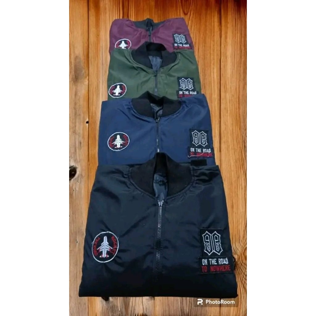jaket bomber warna army tni