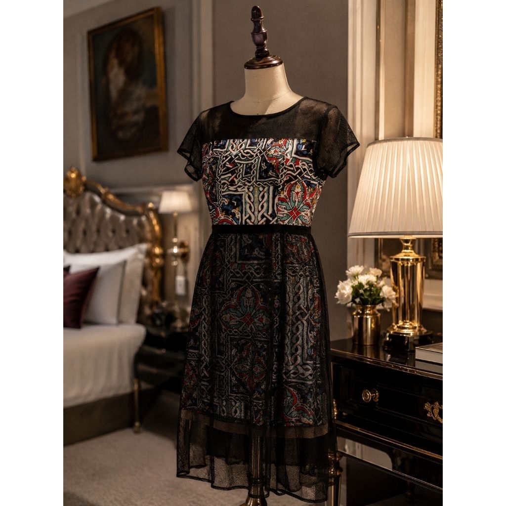dress brokat brukat Lace renda brokat top atasan wanita blouse rok skirt flare megar Korea BKK Bangk