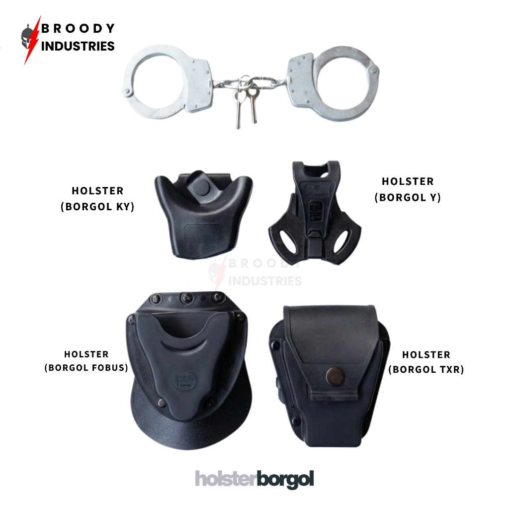 Holster Borgol Besi Taktis / Tempat Menyimpan Borgol TNI Polri Original