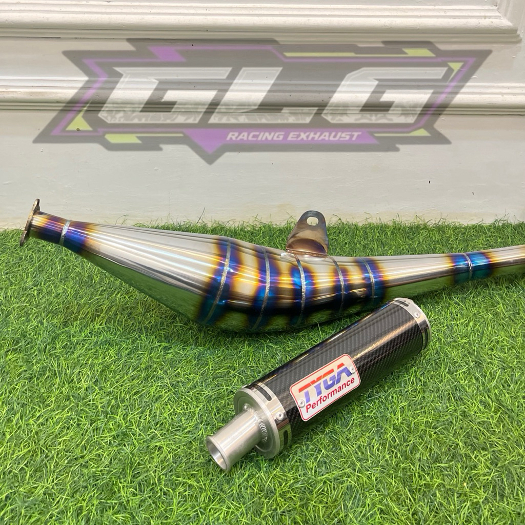 KNALPOT FIZ R TYGA CARBON TITANIUM SERIES 2 FULLSISTEM PNP